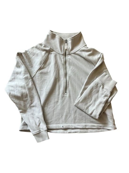 Vuori Sweaters - Vuori Light Taupe Half-Zip Pullover